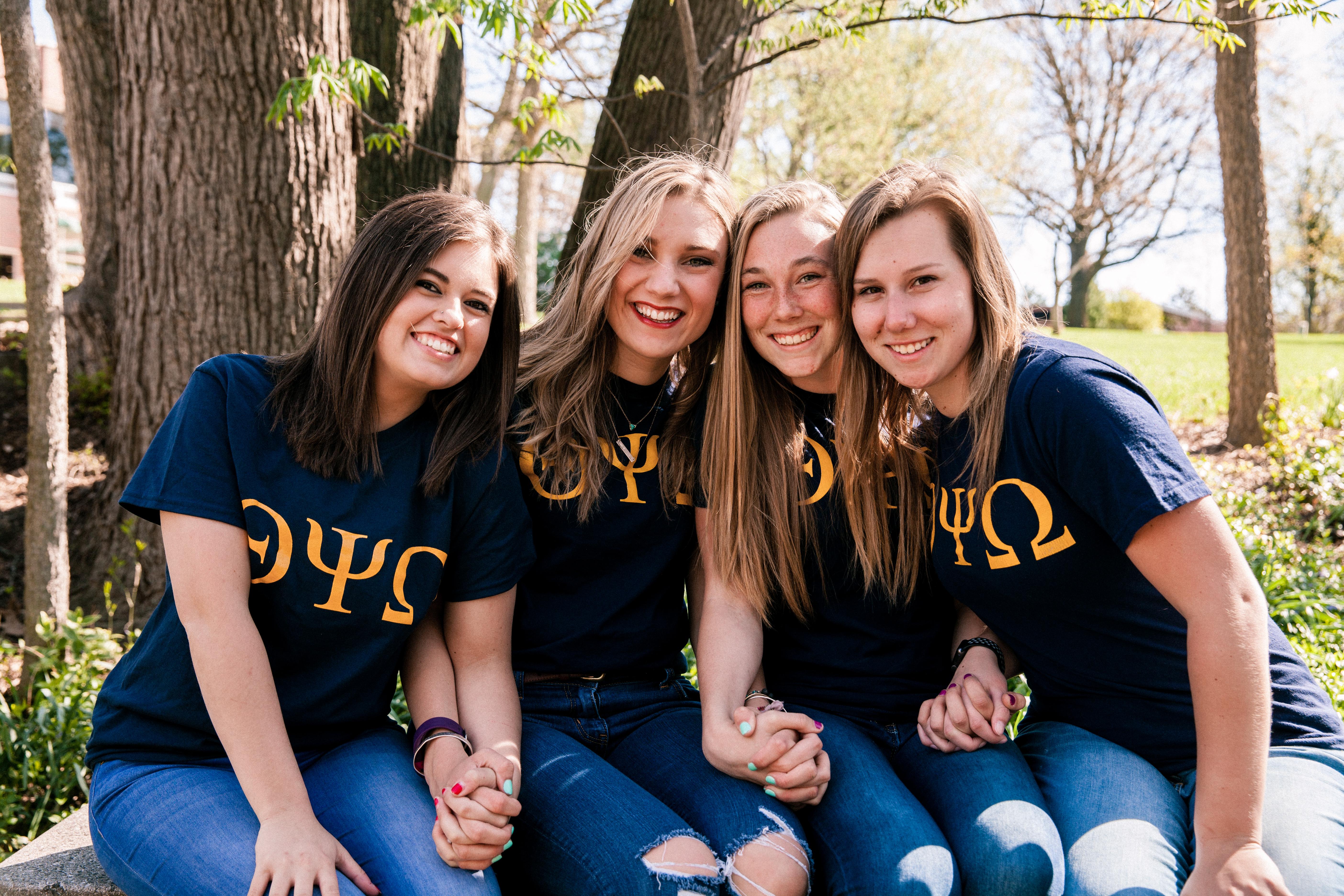 Omega Psi Theta Sorority Sisters